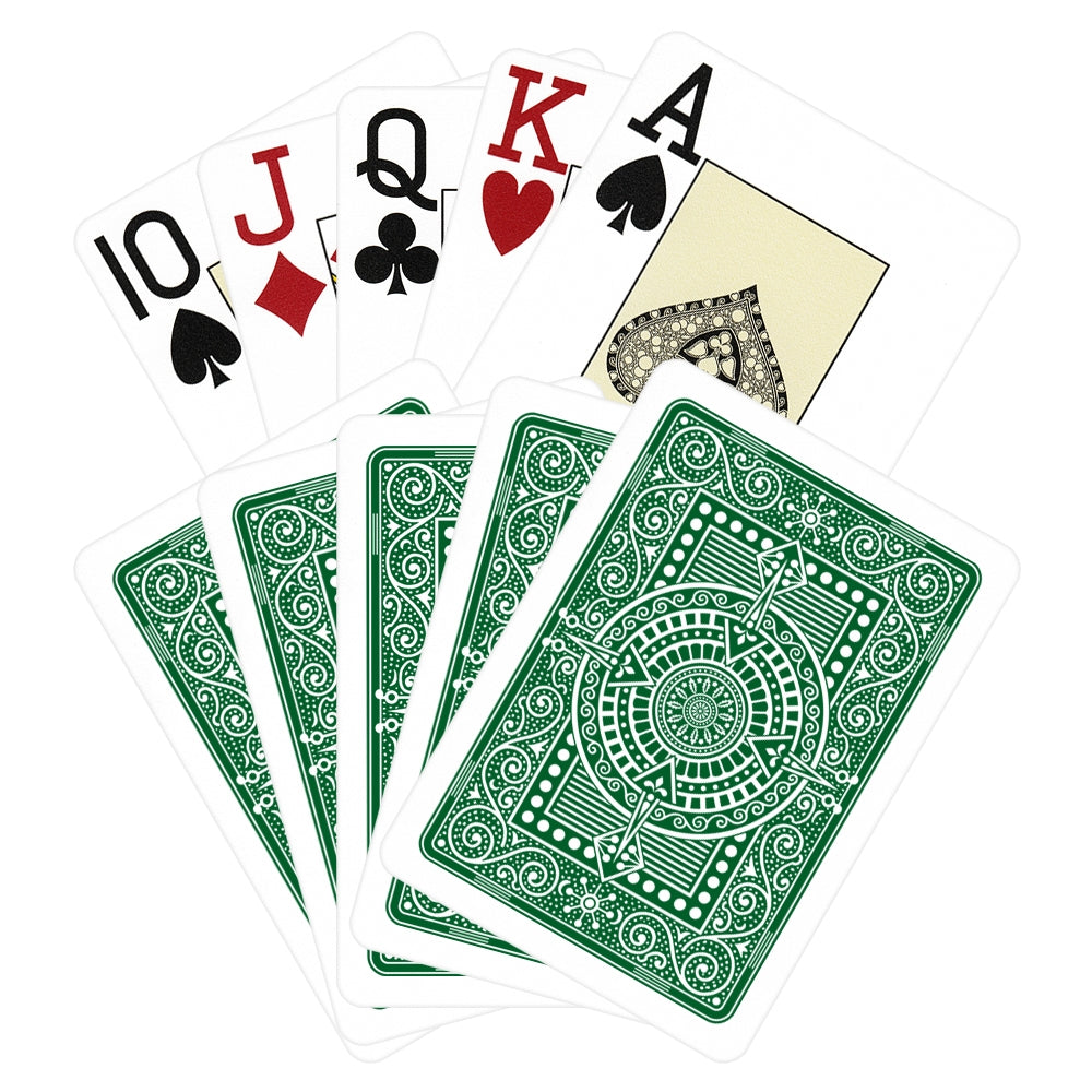 Cartas de Póker Modiano 100% Plástico Verde Oscuro