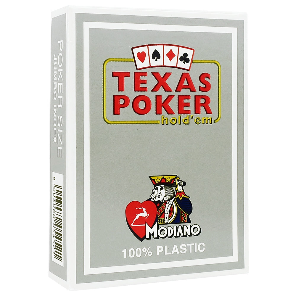 Cartas de Póker Modiano 100% Plástico Gris