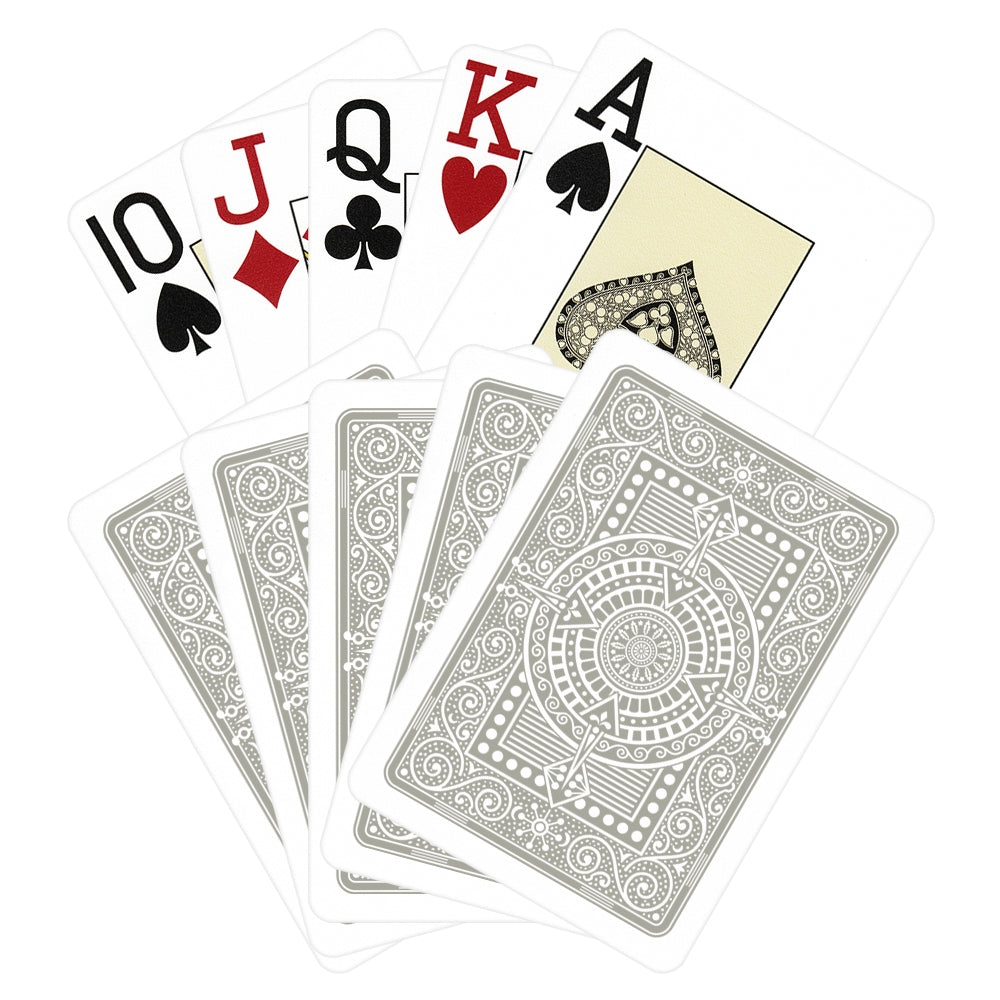 Cartas de Póker Modiano 100% Plástico Gris