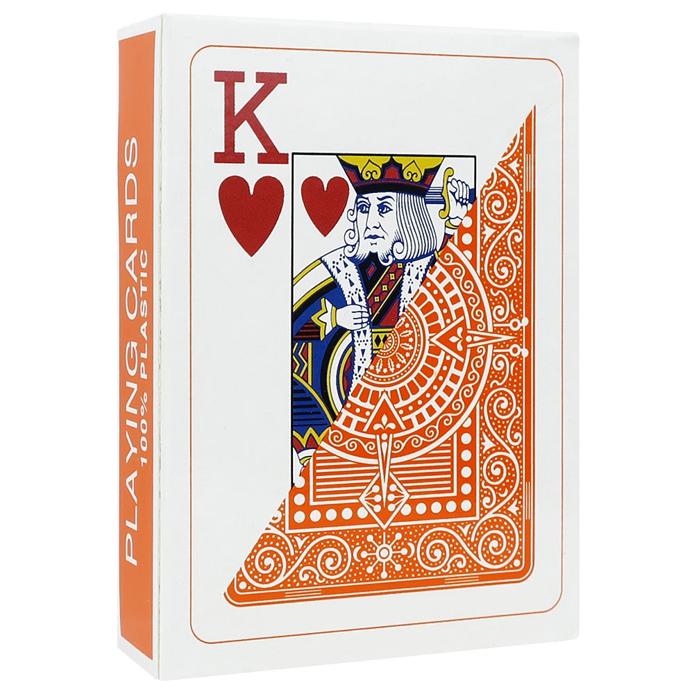 Cartas de Póker Modiano 100% Plástico Naranja