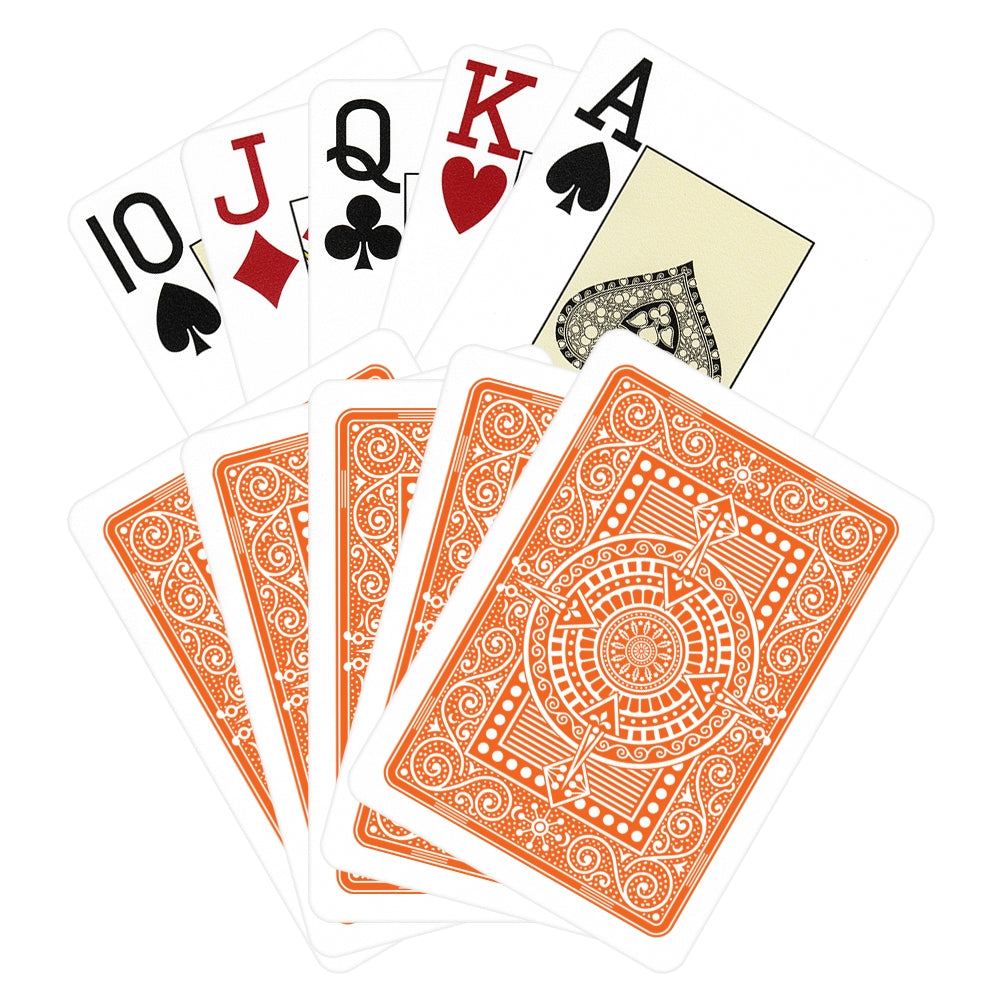 Cartas de Póker Modiano 100% Plástico Naranja