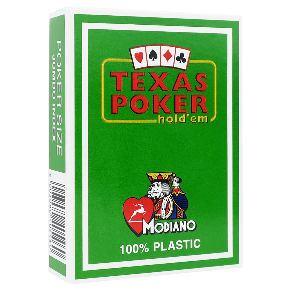 Cartas de Póker Modiano 100% Plástico Verde Claro