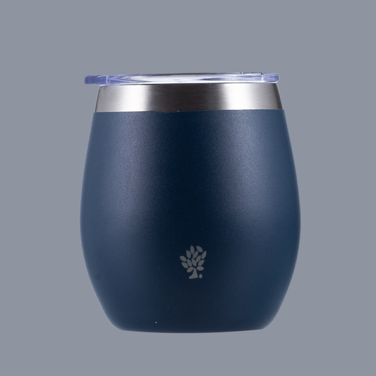 Mate Con Tapa - Azul Opaco
