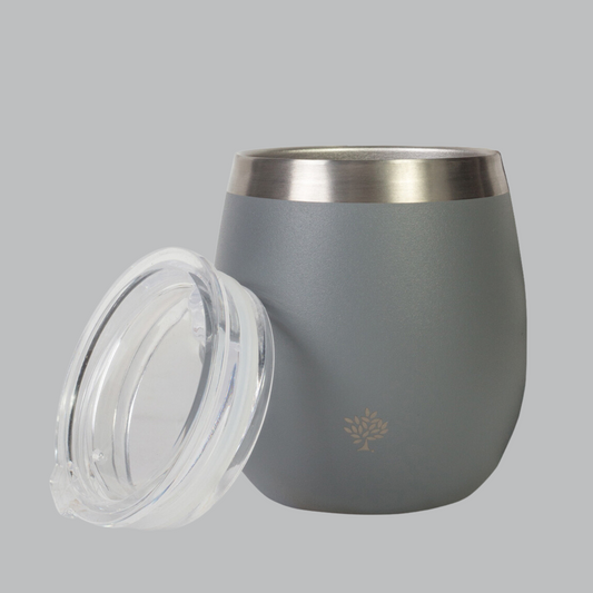 Mate Con Tapa - Gris