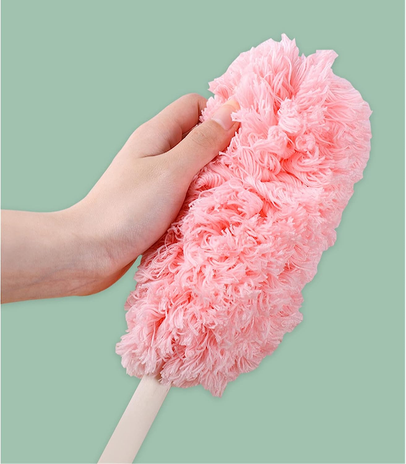 Juego de limpieza madera rosado