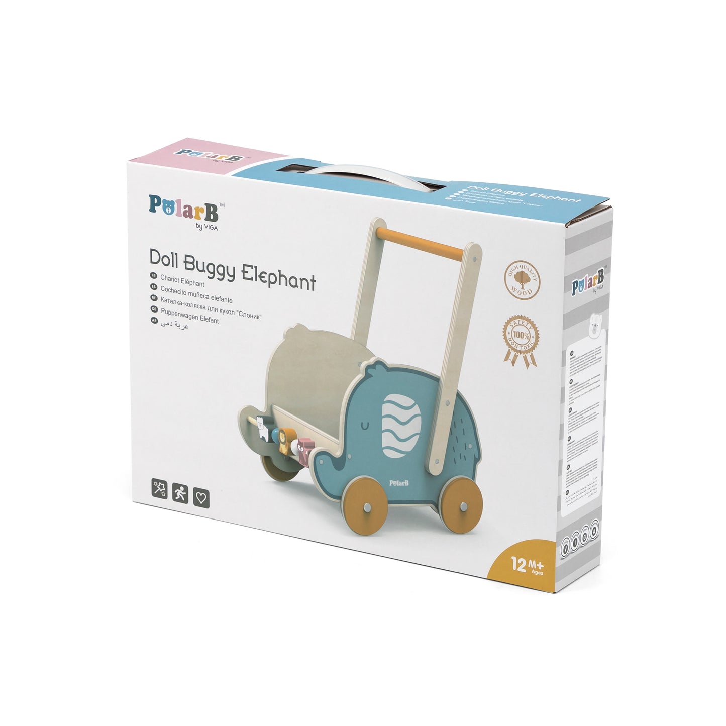 Caminador madera elefante PolarB