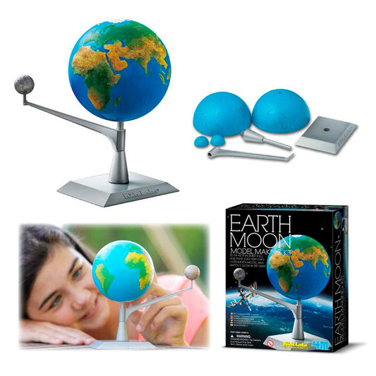 Kit para construir y colorear la Tierra y Luna 4M