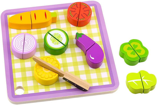 Tabla vegetales grande de madera Tooky Toy