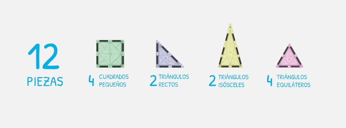Imanix con glitter 12 pzas Braintoys