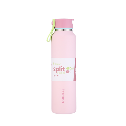 Botella Térmica Split Pocket 480ml - Rosado
