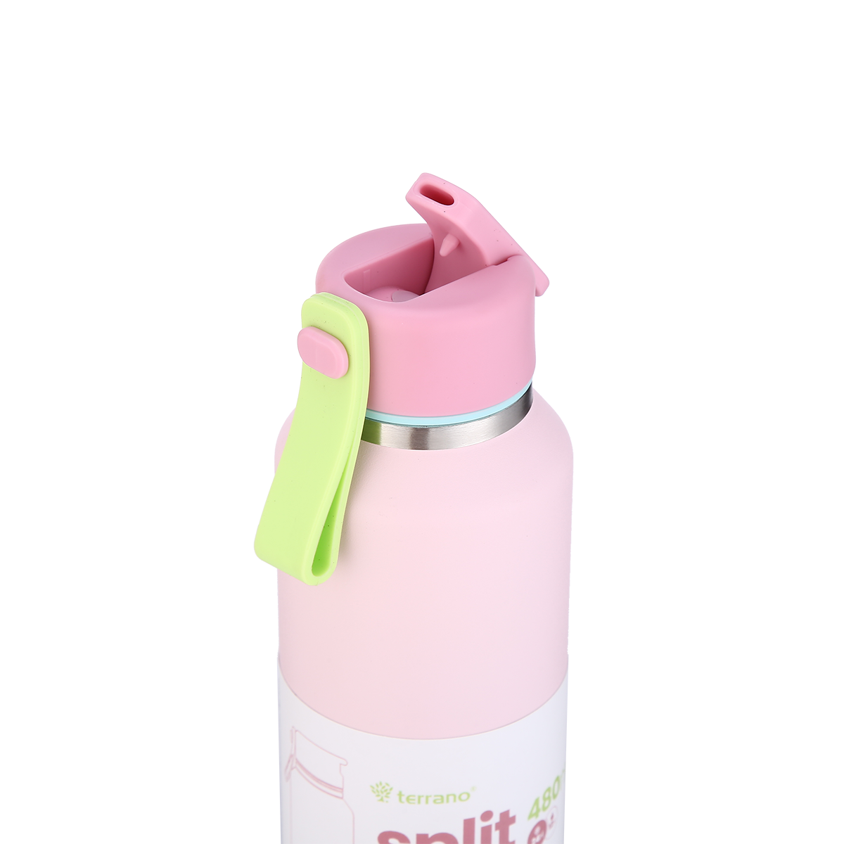 Botella Térmica Split Pocket 480ml - Rosado