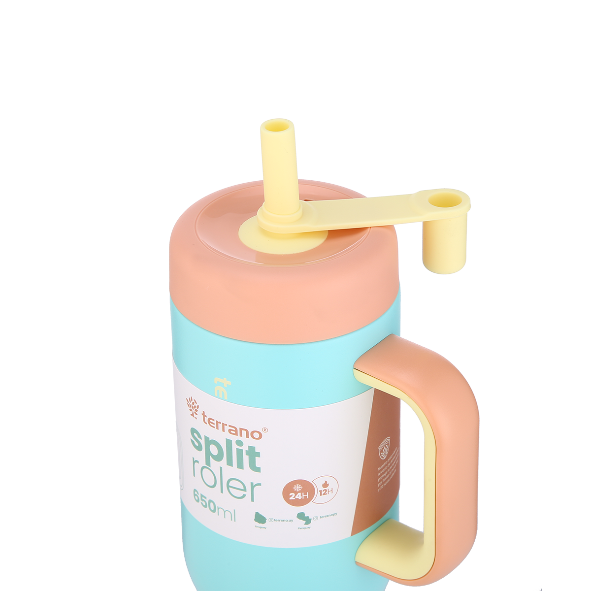 Vaso Split Roler 650ml - Celeste