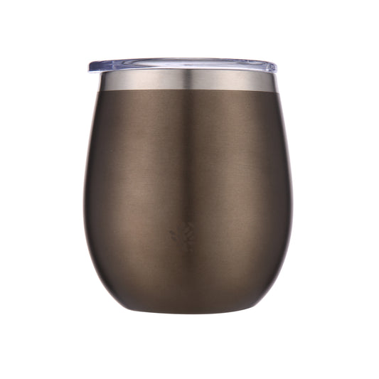 Mate Con Tapa - Marrón Metalizado