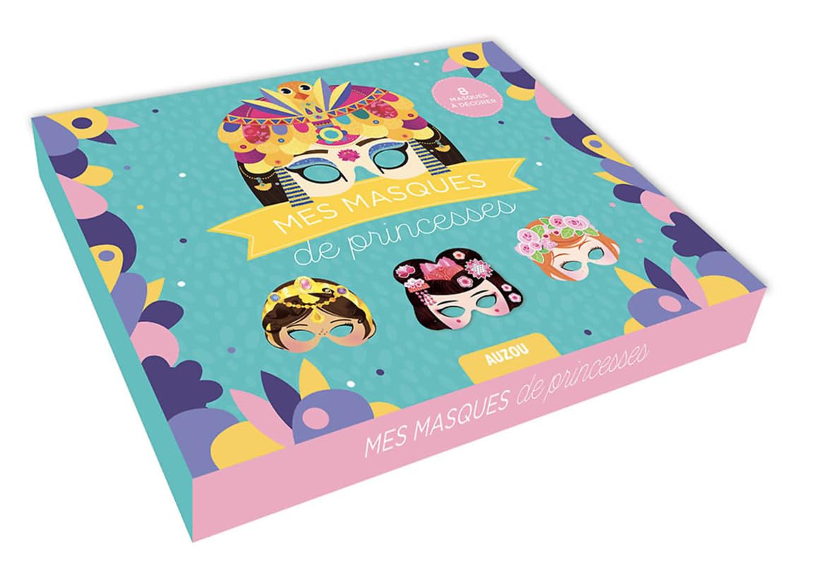 Kit para hacer máscaras de papel de princesas Auzou
