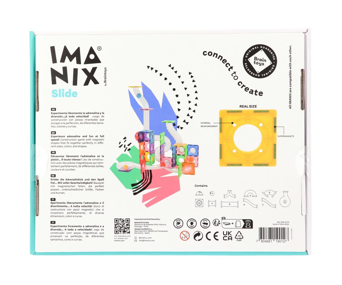 Imanix Tobogán 70 piezas Braintoys
