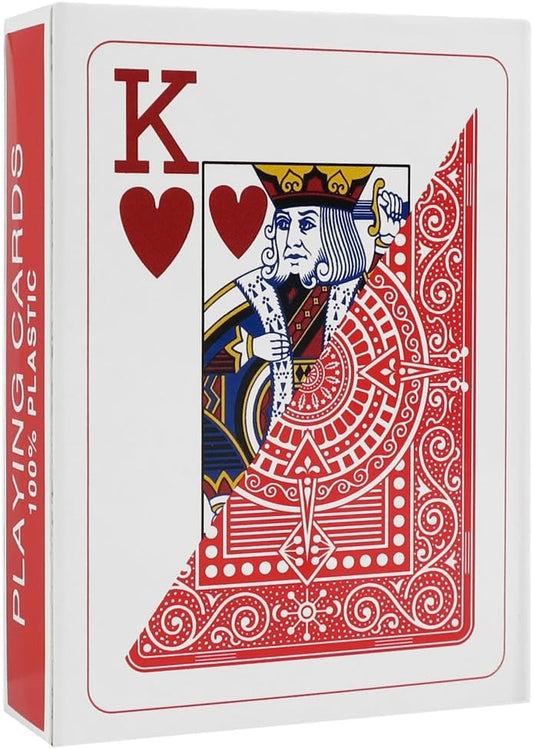 Cartas de Póker Modiano 100% Plástico Rojo