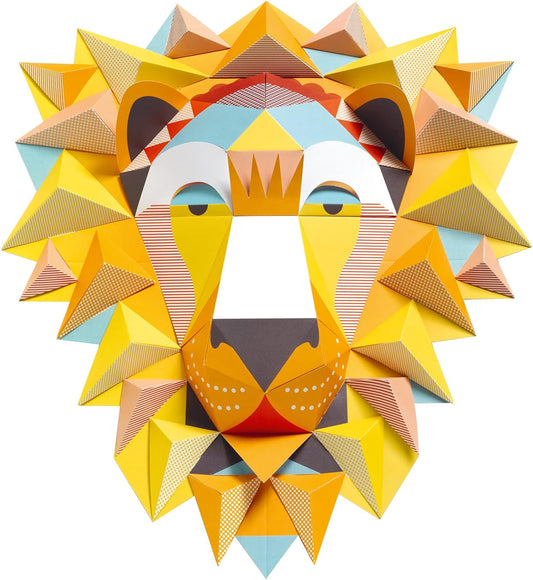 Poster y máscara León 3D Djeco