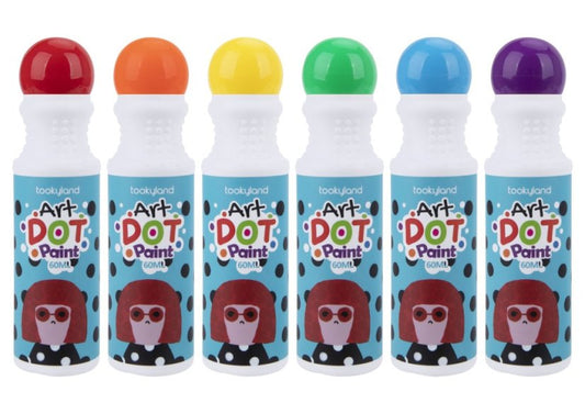 Marcadores de punto lavables (x6) Dot Art Tookyland