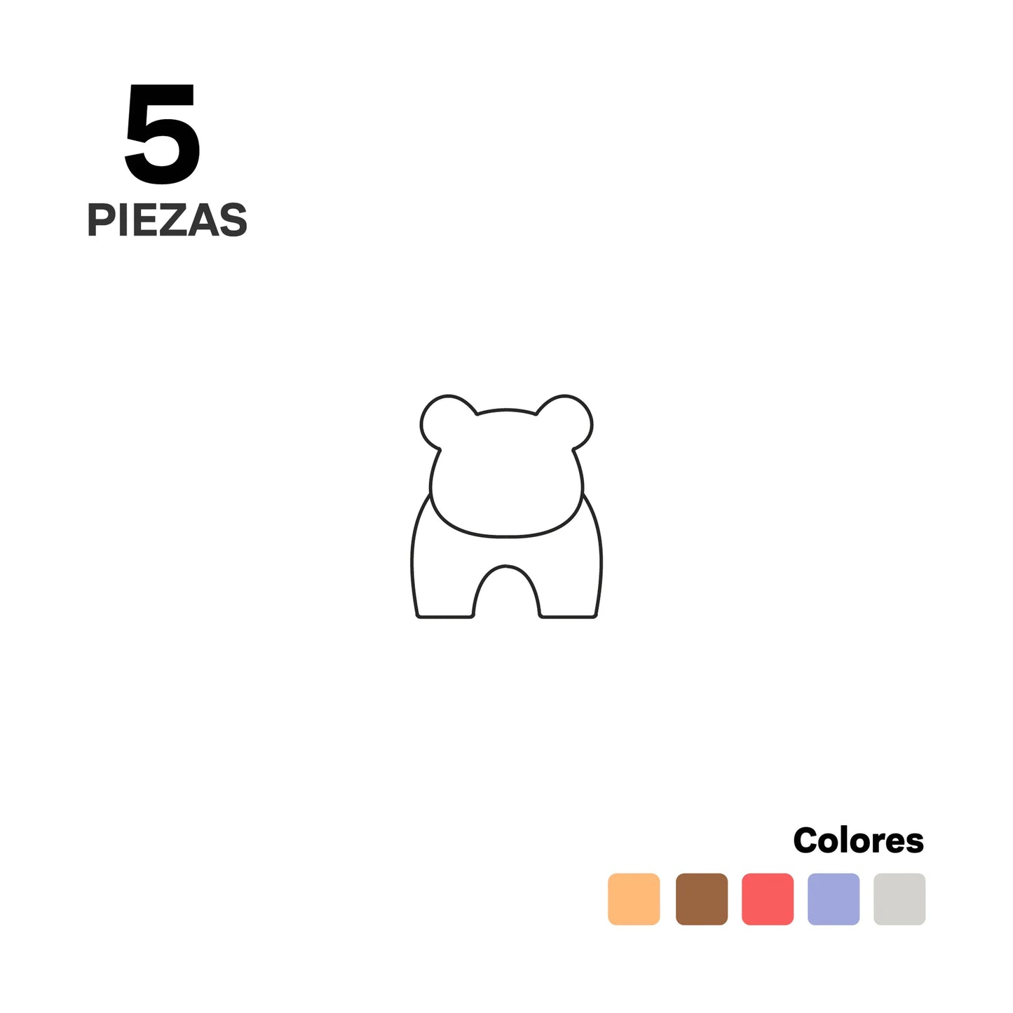 Imanix animales savana 5 piezas Braintoys