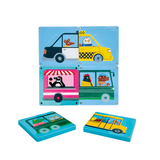 Imanix Baby Beeps & Wheels 12 piezas Puzzles Braintoys