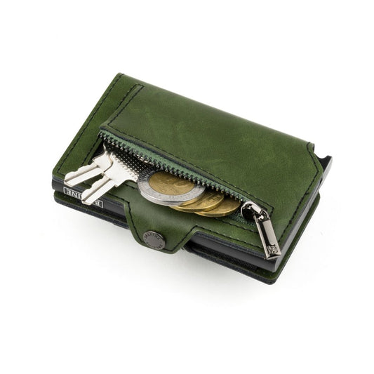 Billetera Kansas Zipper - Army Green