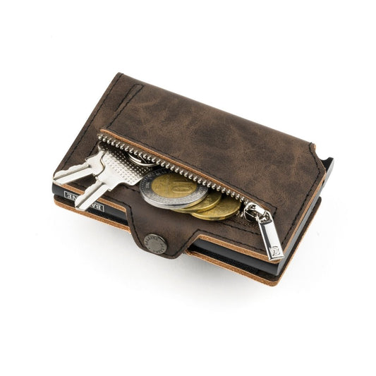 Billetera Kansas Zipper - Deep Brown