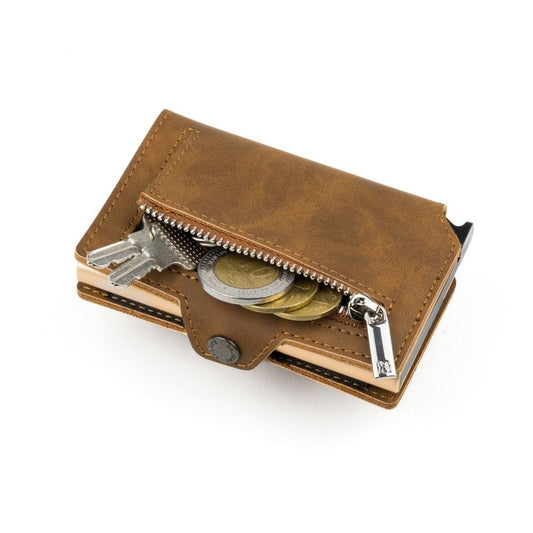 Billetera Kansas Zipper - Golden Brown
