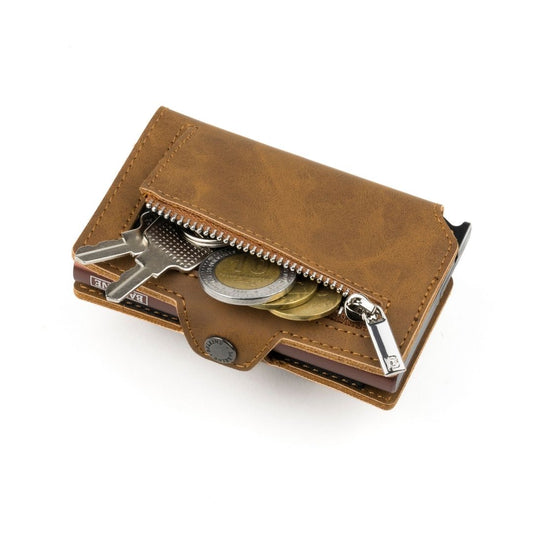 Billetera Kansas Zipper - Light Brown