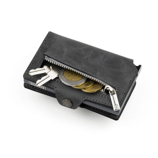 Billetera Kansas Zipper - Space Grey