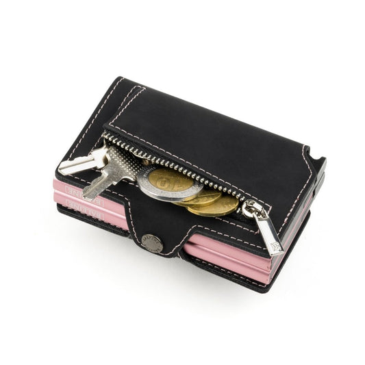 Billetera Double Kansas Zipper - Dark Pink