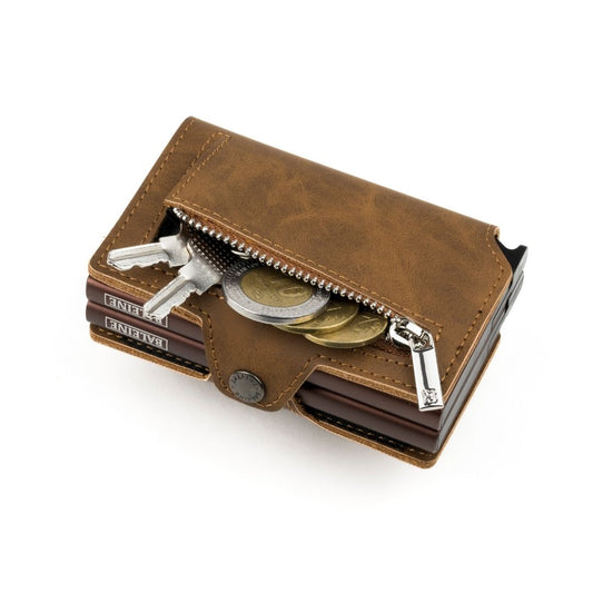 Billetera Double Kansas Zipper - Light Brown