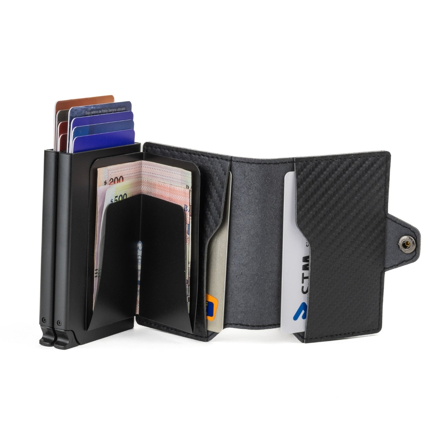 Billetera Double Kansas - Carbon Fiber