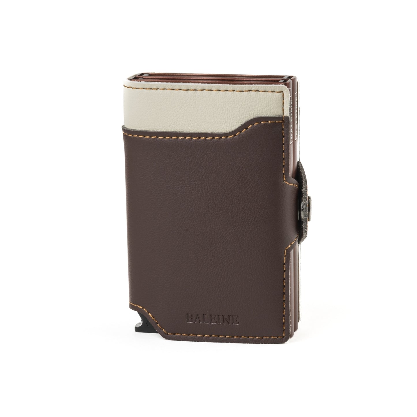 Billetera Double Alabama - White Brown