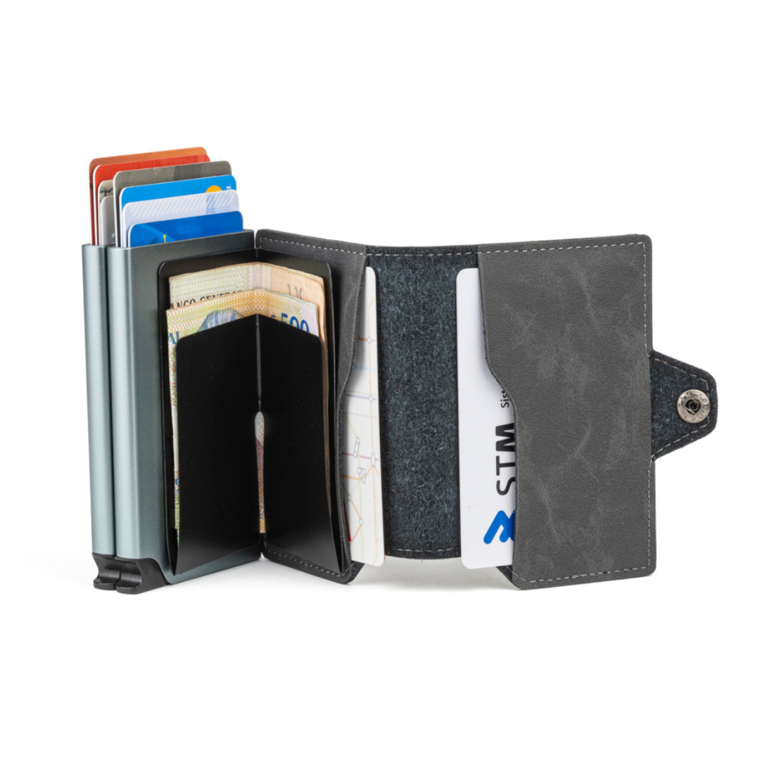 Billetera Double Kansas - Space Grey