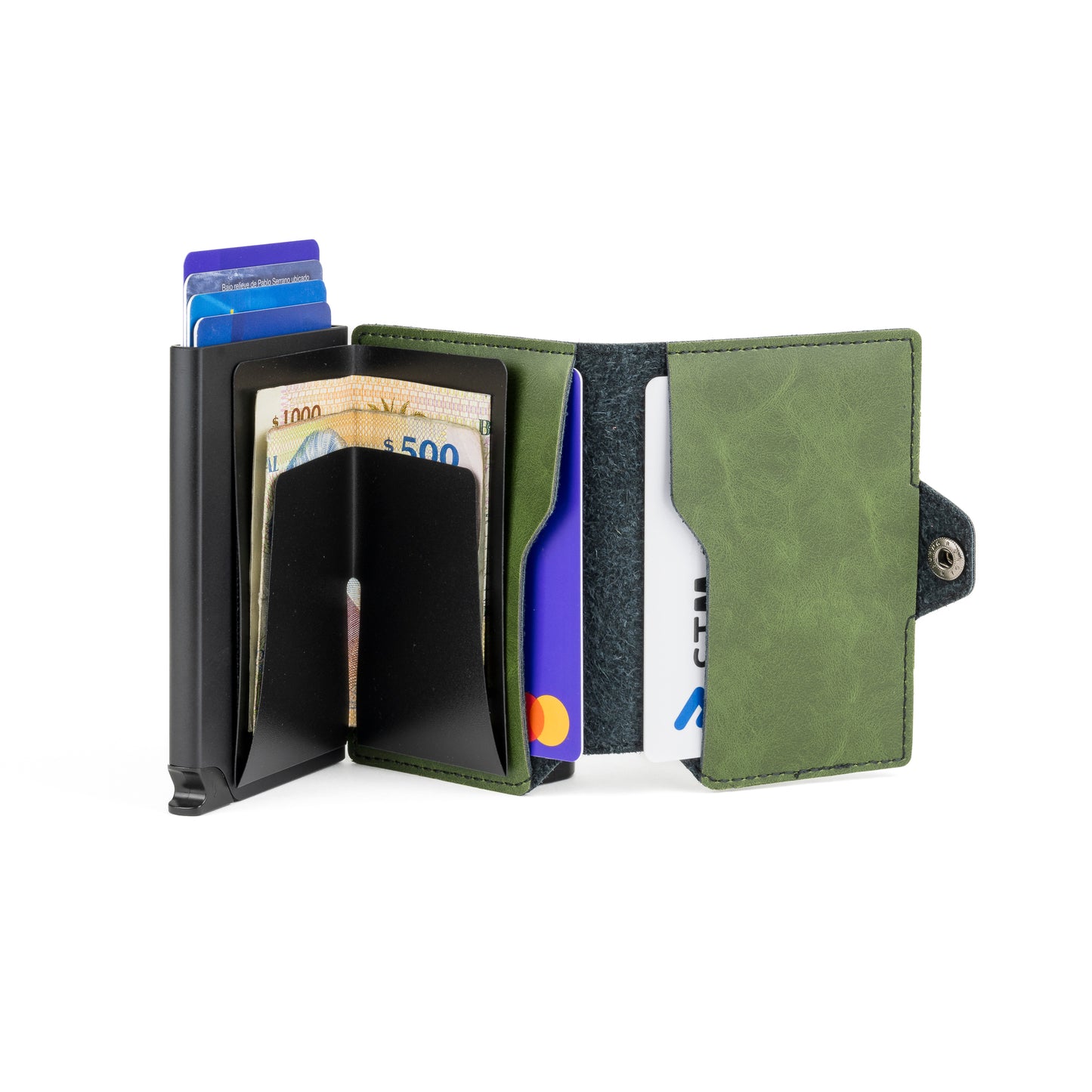 Billetera Kansas - Army Green