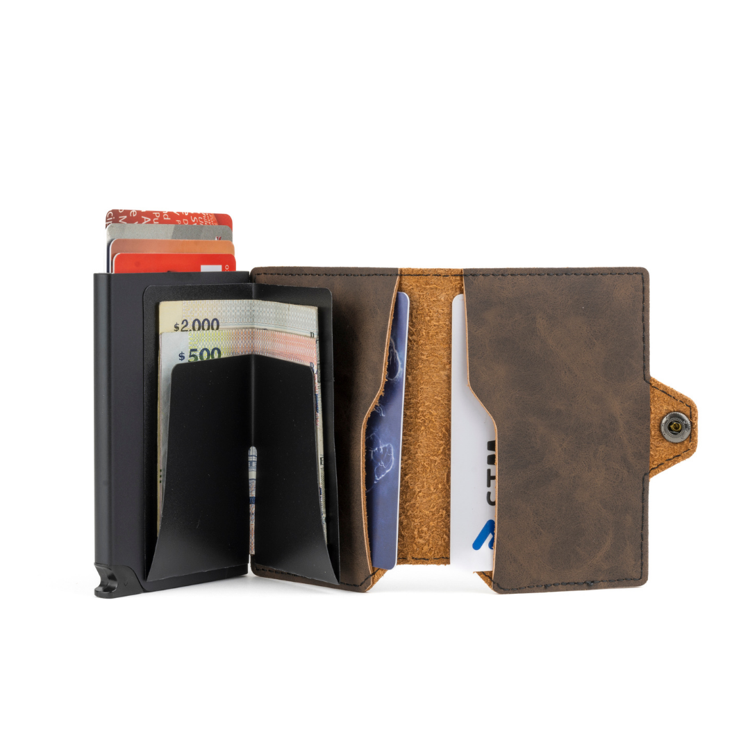 Billetera Kansas Zipper - Deep Brown