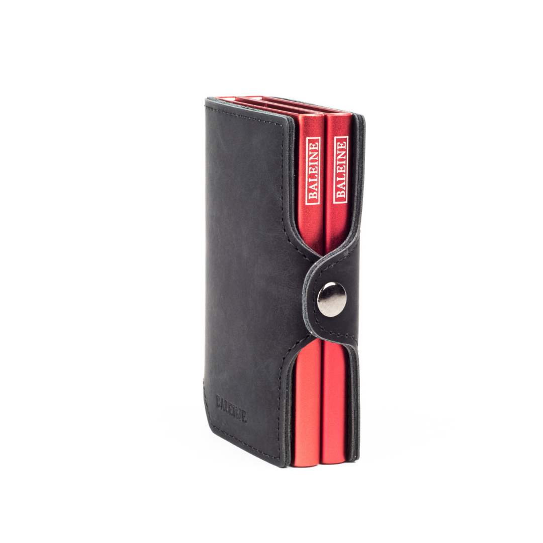 Billetera Double Kansas - Dark Red
