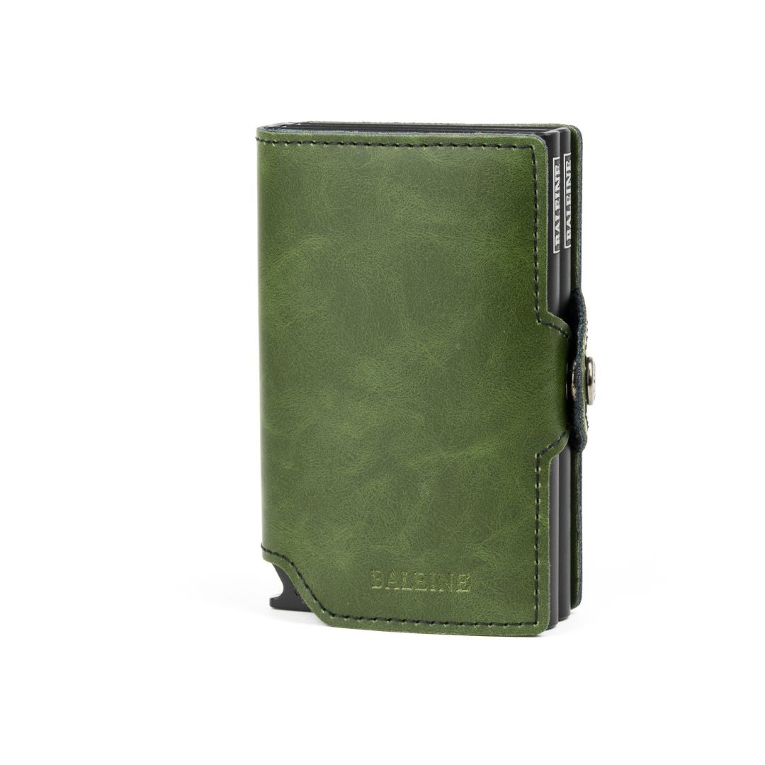 Billetera Double Kansas Zipper - Army Green