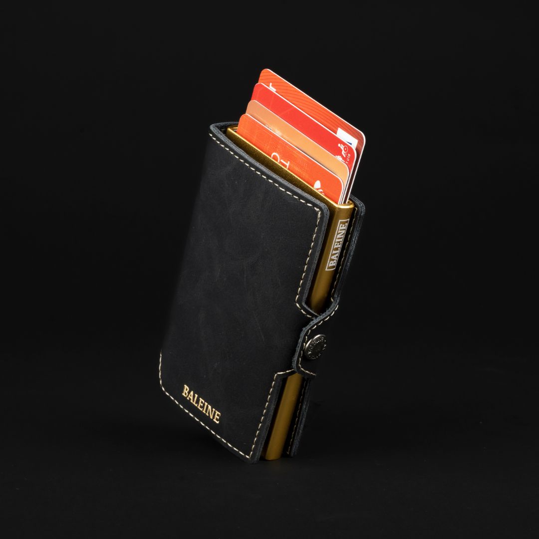 Billetera Kansas - Golden Black