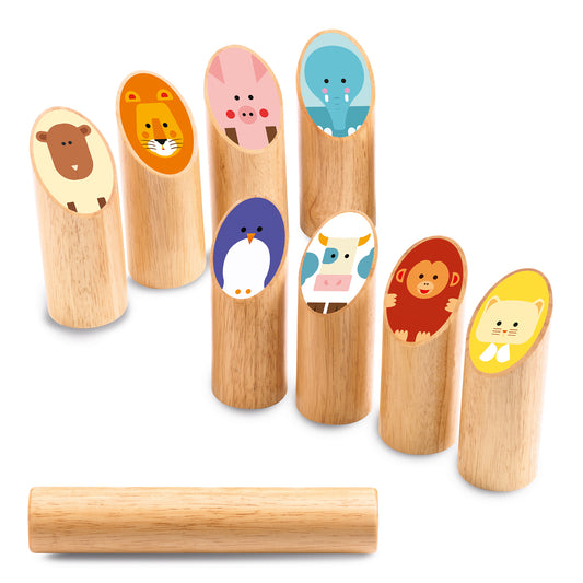 Juego de bolos animales madera - Kyyänimo Djeco