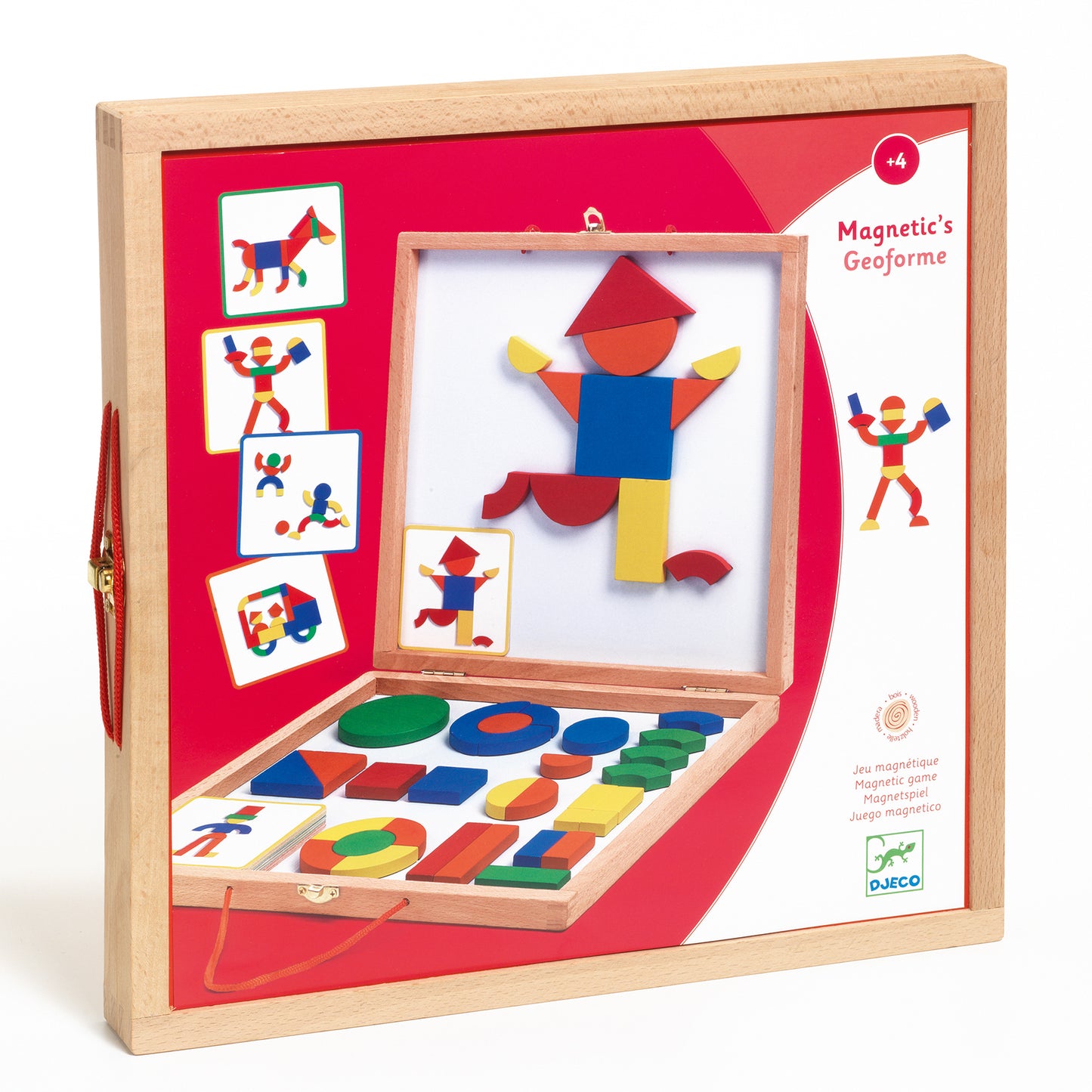 Juego Magnético maletín madera Geoforme Djeco