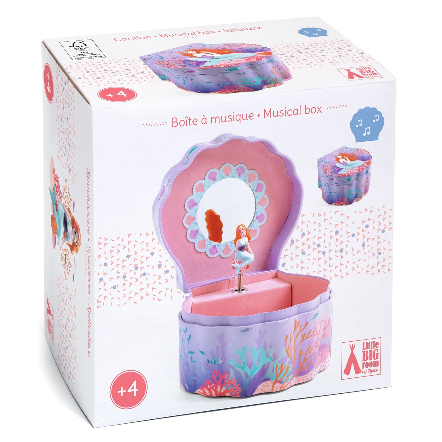 Caja musical y joyero Sirena encantada Djeco