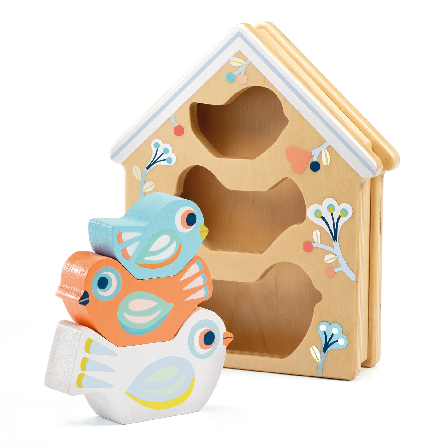 Casa de pajaritos encastre Baby Birdy Djeco