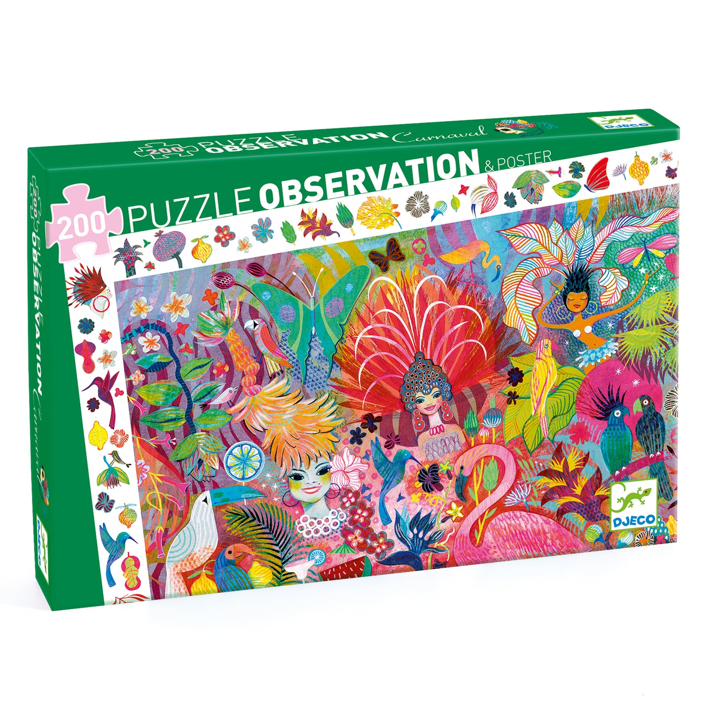 Puzzle observación del carnaval de Río (200 pzas) Djeco