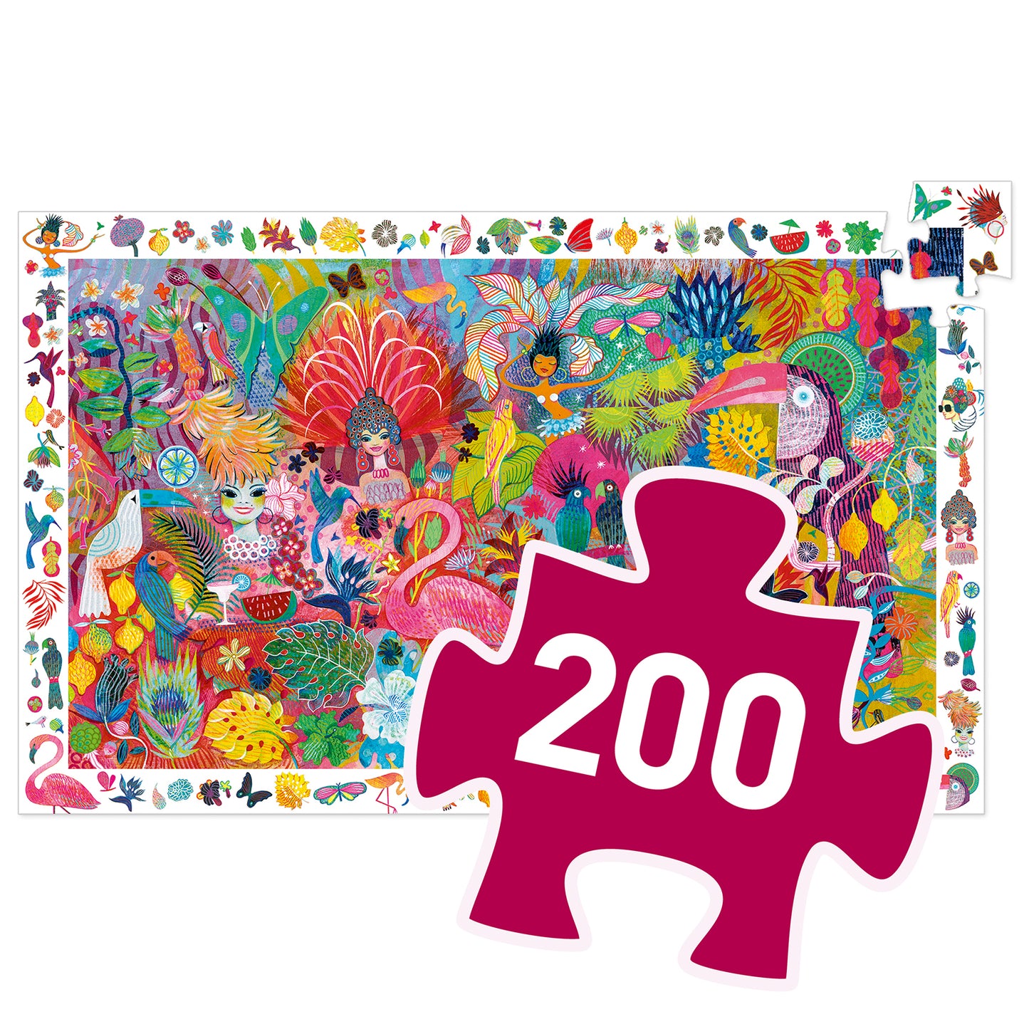 Puzzle observación del carnaval de Río (200 pzas) Djeco