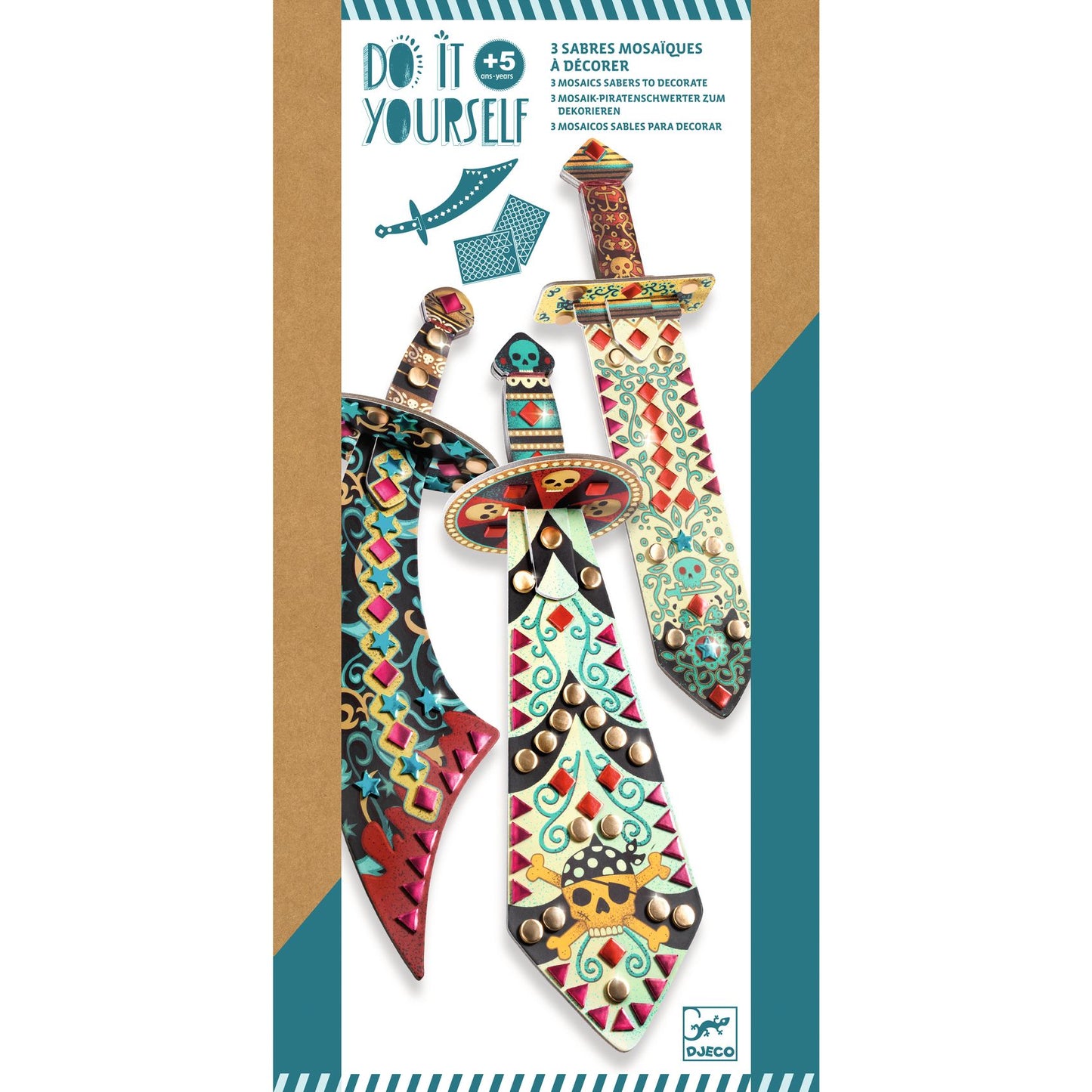 Do it yourself: mosaicos espadas piratas Djeco