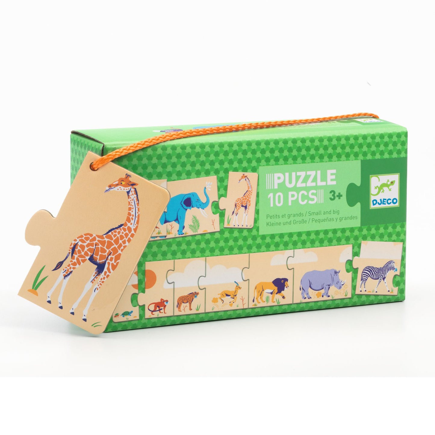 Puzzle pequeños y grandes animales (10 pzas) Djeco