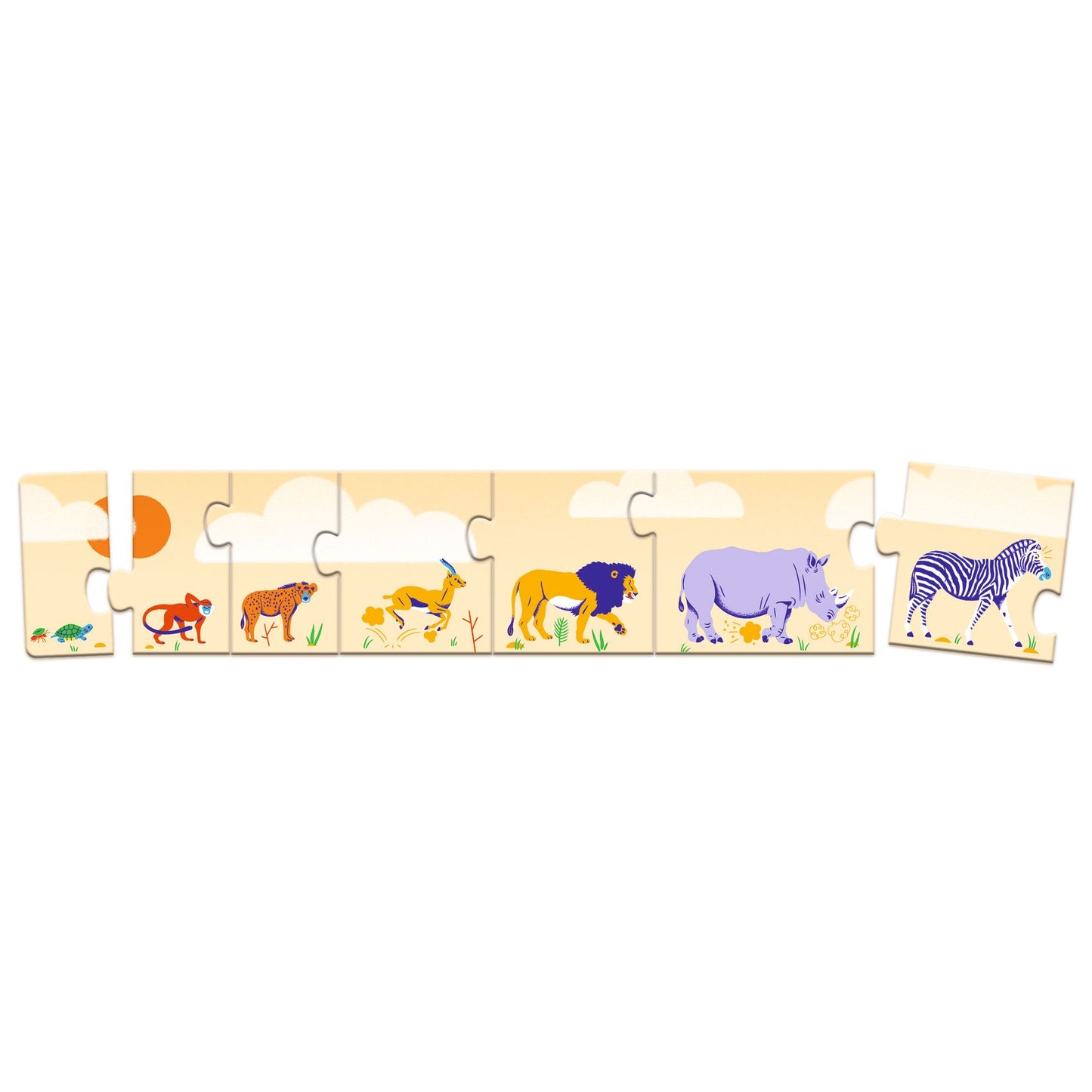 Puzzle pequeños y grandes animales (10 pzas) Djeco