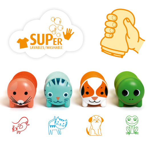 Sellos de animales del jardin Djeco