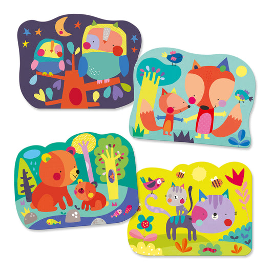 Dibujos para colorear mágicos - Escondido en el Bosque Djeco